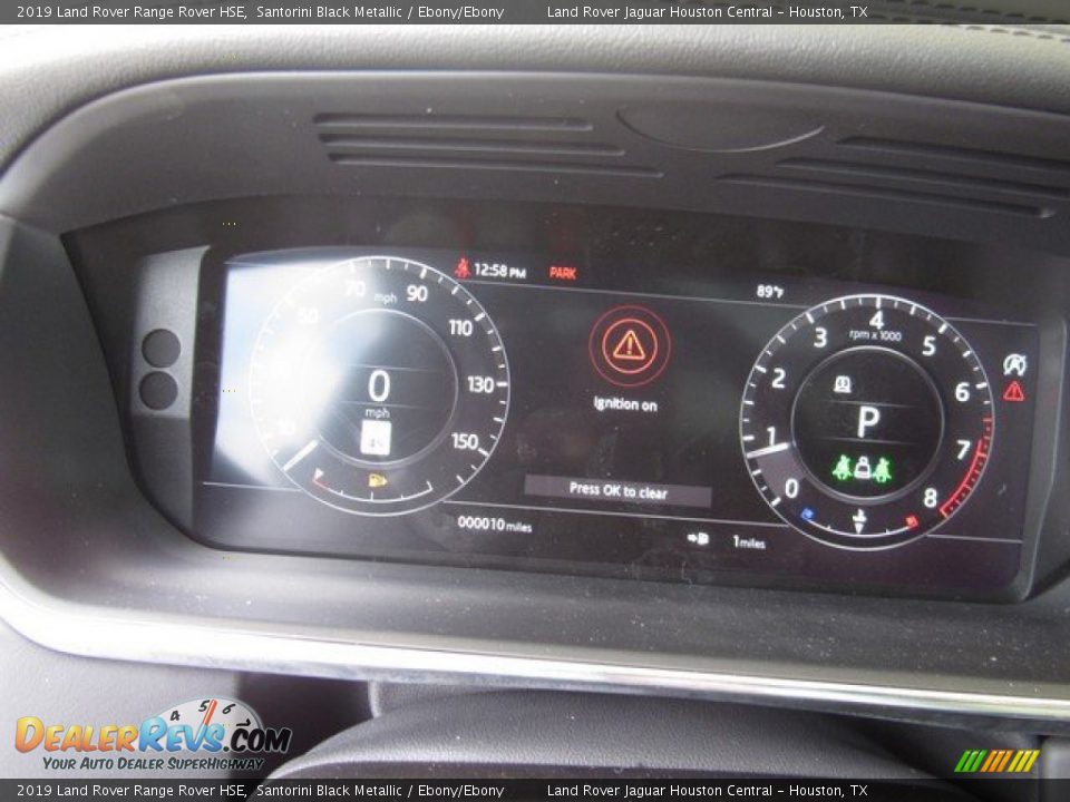 2019 Land Rover Range Rover HSE Santorini Black Metallic / Ebony/Ebony Photo #32