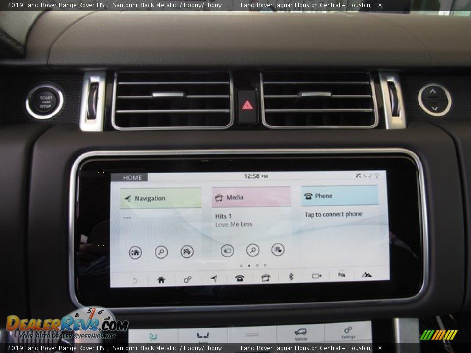 2019 Land Rover Range Rover HSE Santorini Black Metallic / Ebony/Ebony Photo #33
