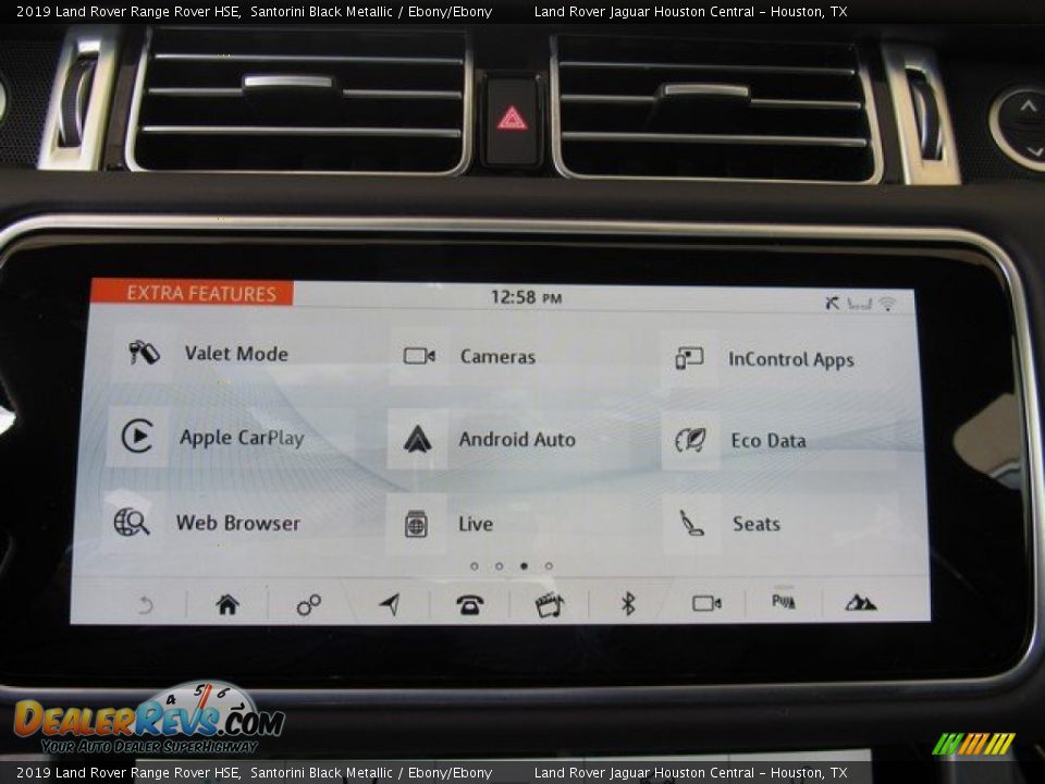 2019 Land Rover Range Rover HSE Santorini Black Metallic / Ebony/Ebony Photo #34