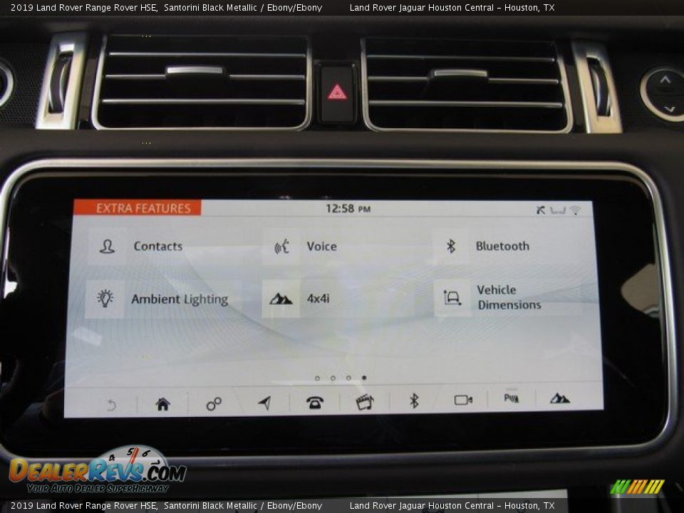 2019 Land Rover Range Rover HSE Santorini Black Metallic / Ebony/Ebony Photo #35