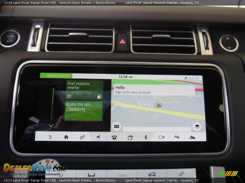 2019 Land Rover Range Rover HSE Santorini Black Metallic / Ebony/Ebony Photo #36