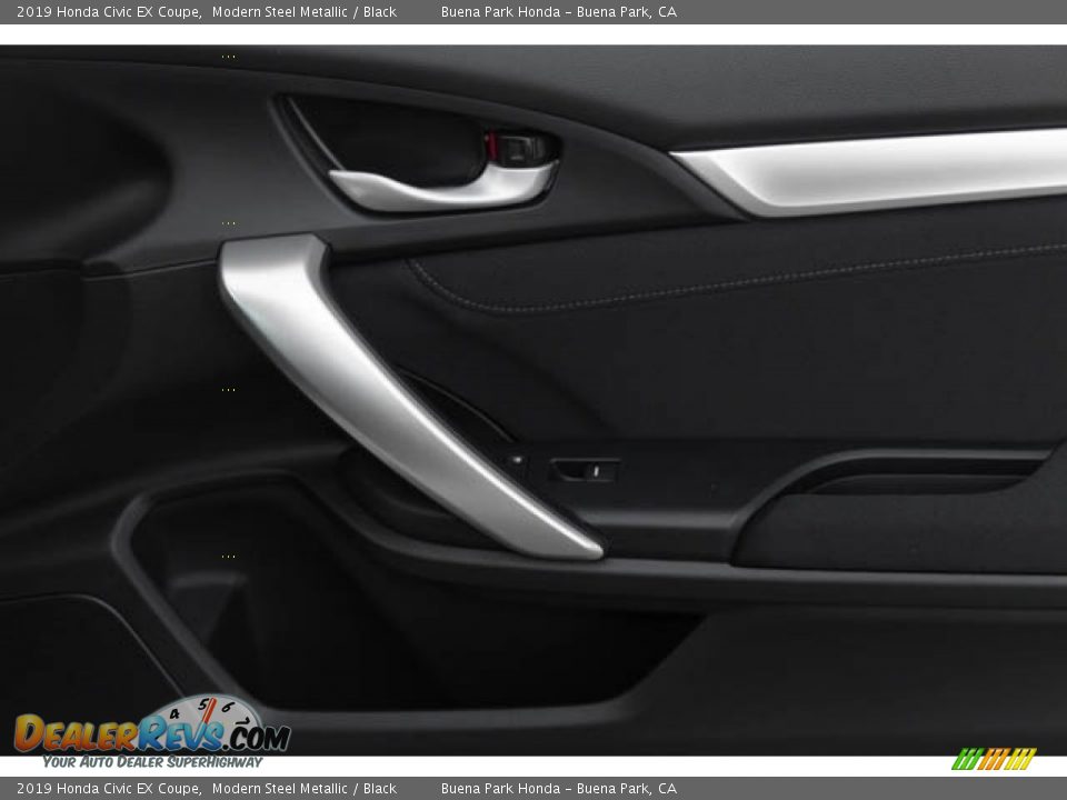 2019 Honda Civic EX Coupe Modern Steel Metallic / Black Photo #34