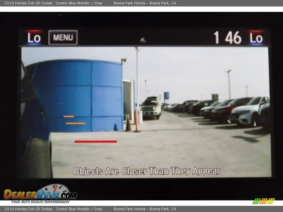 2019 Honda Civic EX Sedan Cosmic Blue Metallic / Gray Photo #15