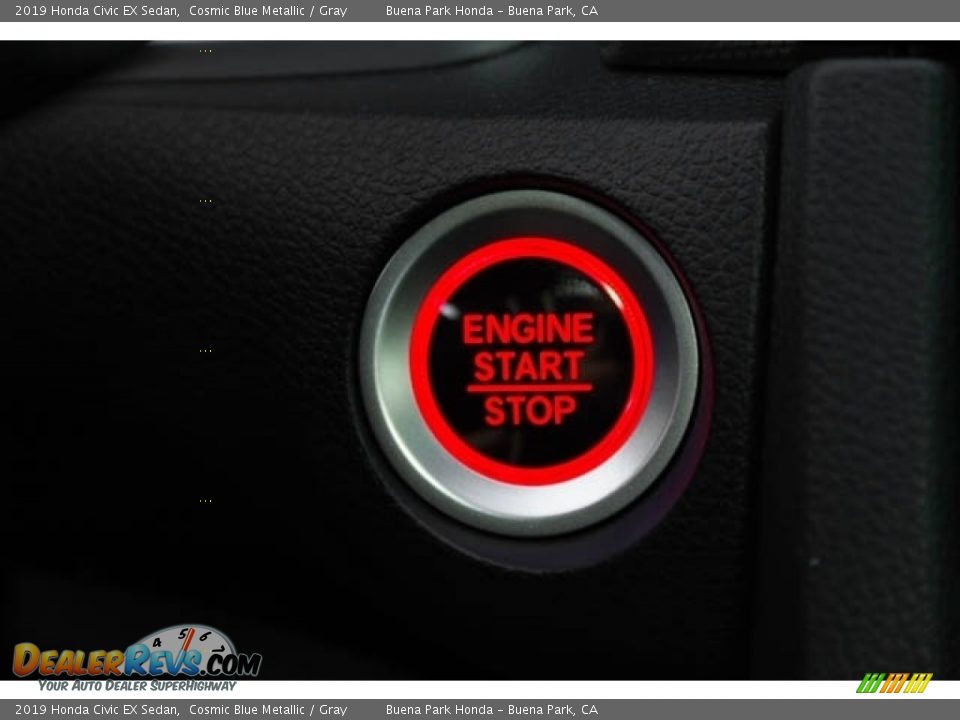 2019 Honda Civic EX Sedan Cosmic Blue Metallic / Gray Photo #23