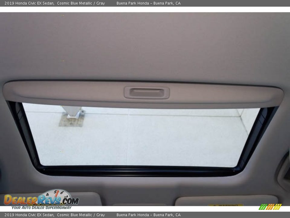 2019 Honda Civic EX Sedan Cosmic Blue Metallic / Gray Photo #25