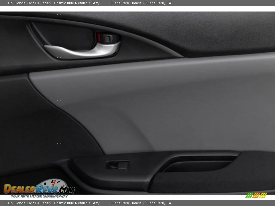 2019 Honda Civic EX Sedan Cosmic Blue Metallic / Gray Photo #36