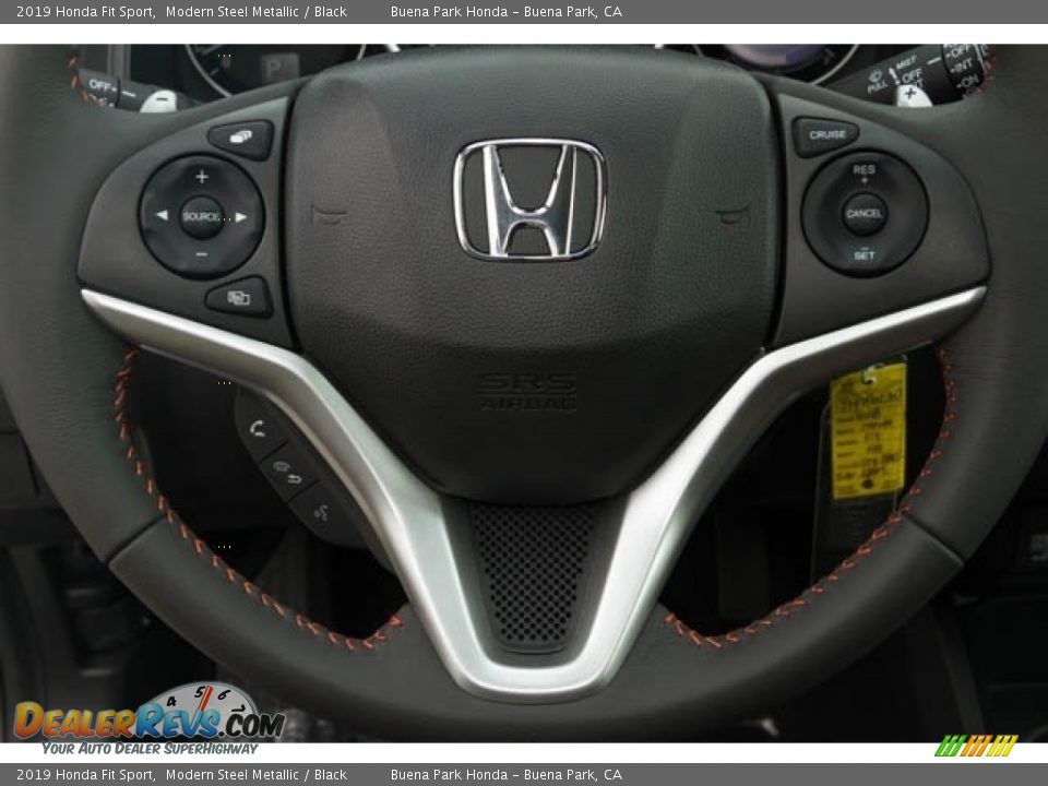 2019 Honda Fit Sport Modern Steel Metallic / Black Photo #9