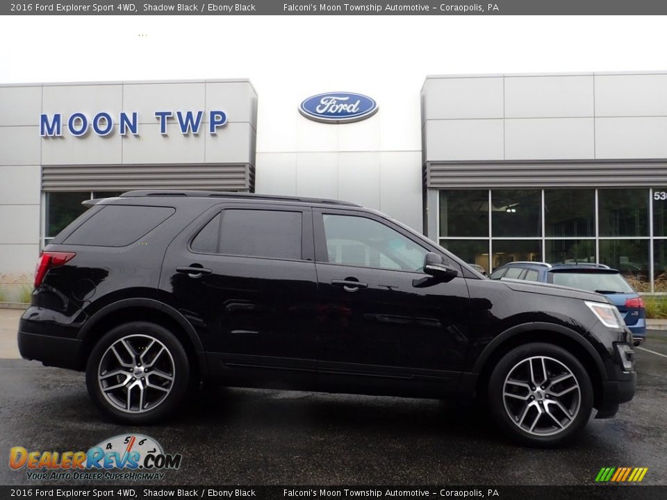 2016 Ford Explorer Sport 4WD Shadow Black / Ebony Black Photo #1