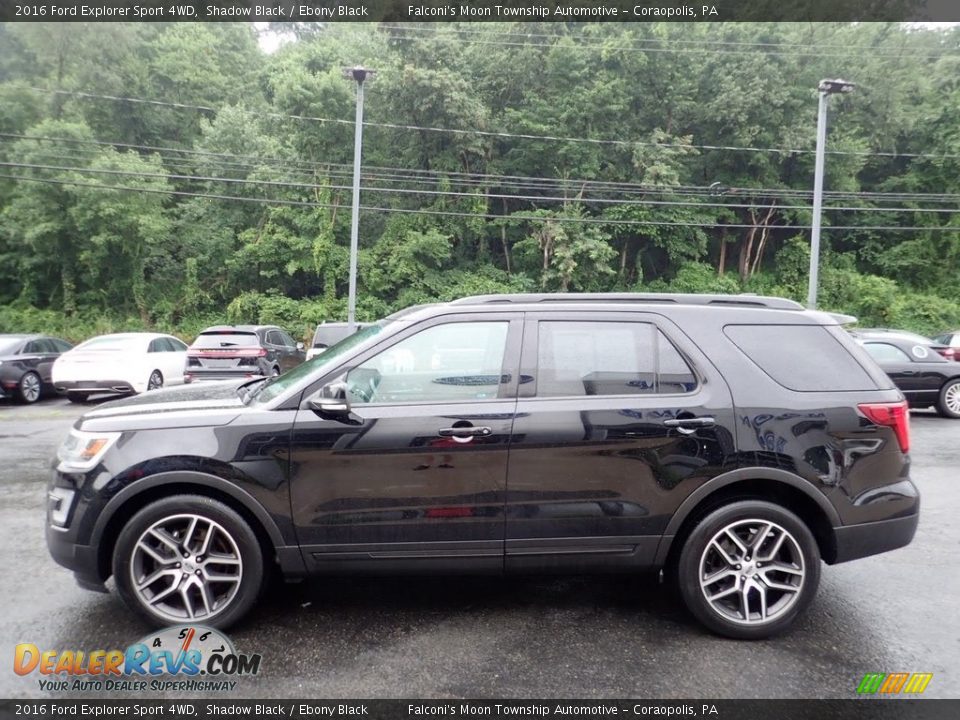 2016 Ford Explorer Sport 4WD Shadow Black / Ebony Black Photo #5