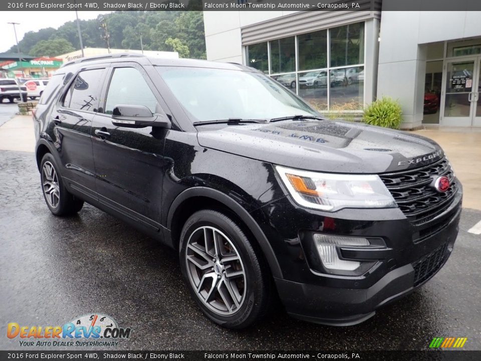 2016 Ford Explorer Sport 4WD Shadow Black / Ebony Black Photo #8