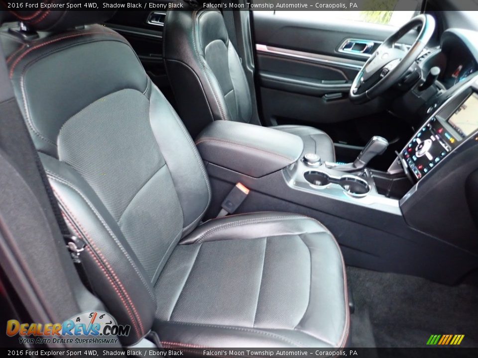 2016 Ford Explorer Sport 4WD Shadow Black / Ebony Black Photo #10