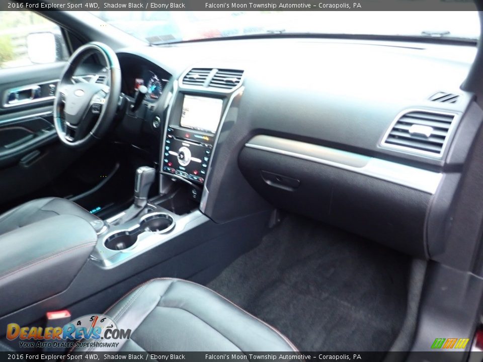 2016 Ford Explorer Sport 4WD Shadow Black / Ebony Black Photo #11