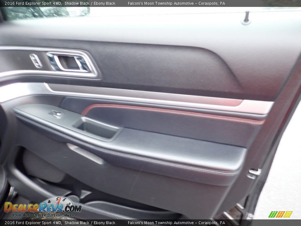 2016 Ford Explorer Sport 4WD Shadow Black / Ebony Black Photo #12