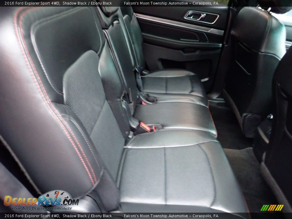 2016 Ford Explorer Sport 4WD Shadow Black / Ebony Black Photo #13