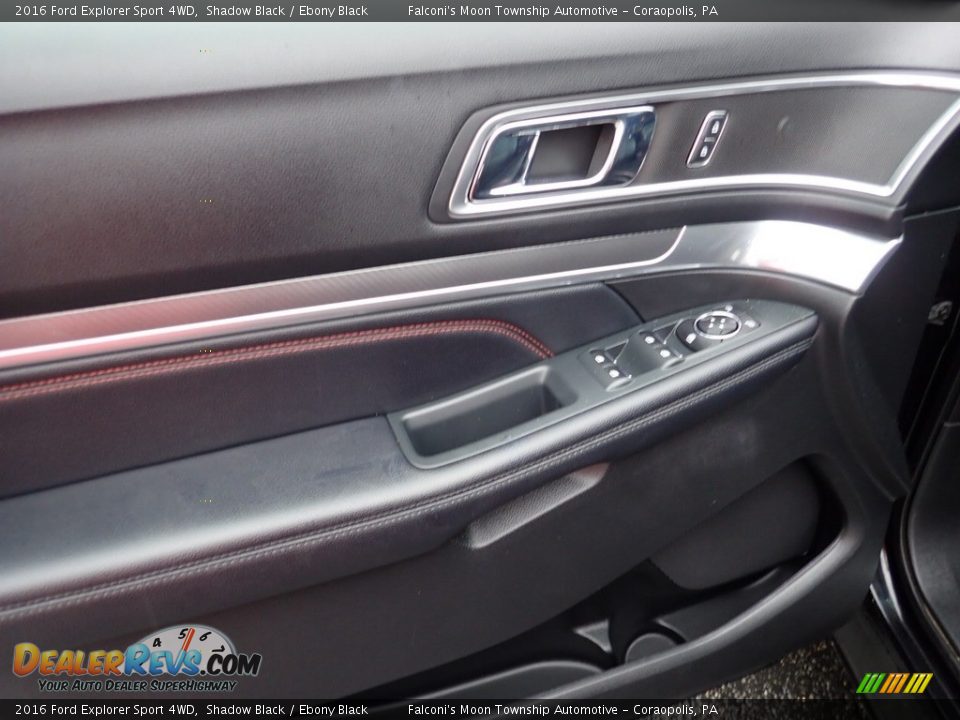 2016 Ford Explorer Sport 4WD Shadow Black / Ebony Black Photo #18