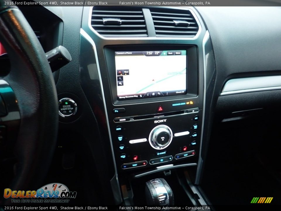 2016 Ford Explorer Sport 4WD Shadow Black / Ebony Black Photo #21