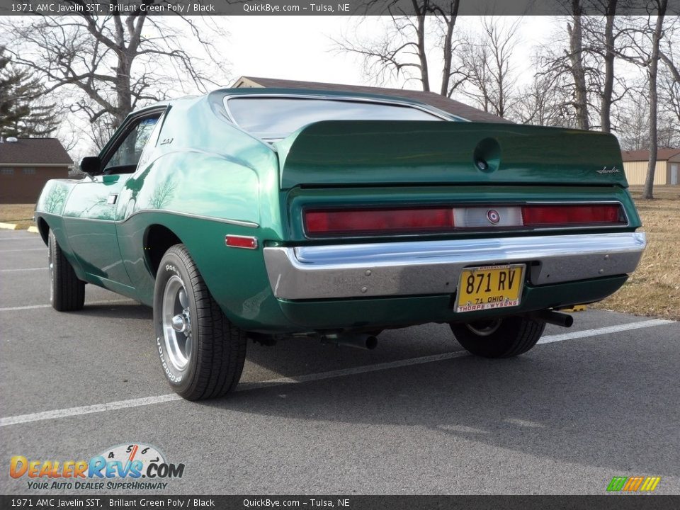 1971 AMC Javelin SST Brillant Green Poly / Black Photo #7