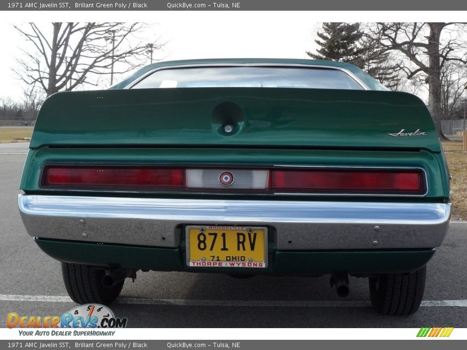 1971 AMC Javelin SST Brillant Green Poly / Black Photo #9