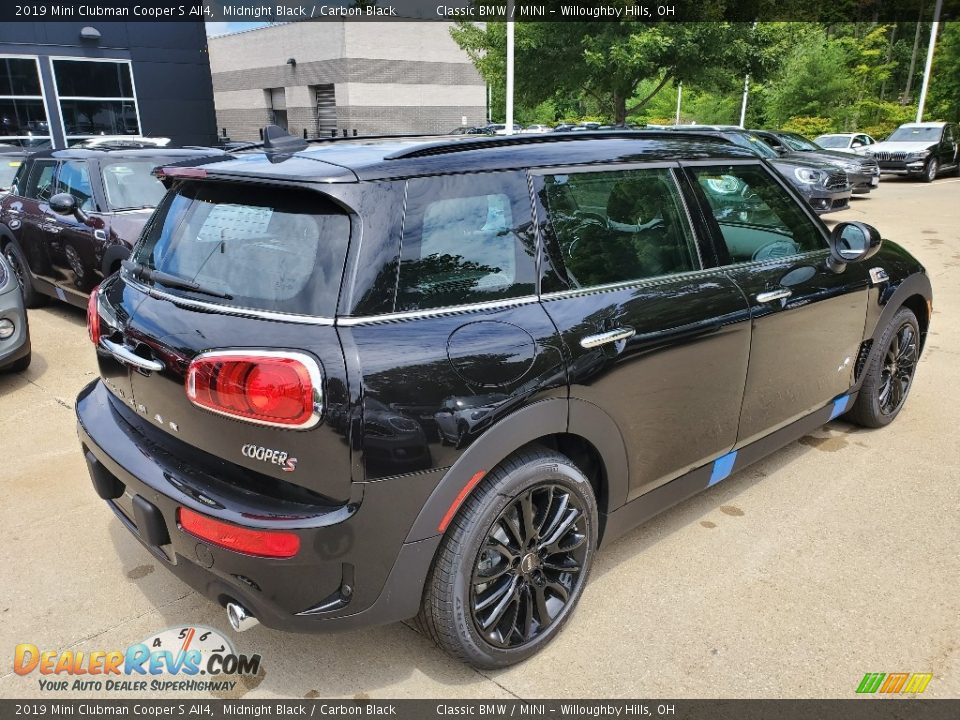 2019 Mini Clubman Cooper S All4 Midnight Black / Carbon Black Photo #2