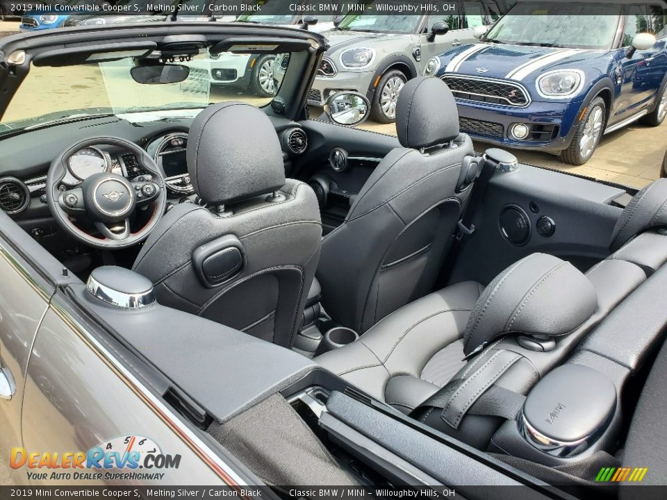 Carbon Black Interior - 2019 Mini Convertible Cooper S Photo #7