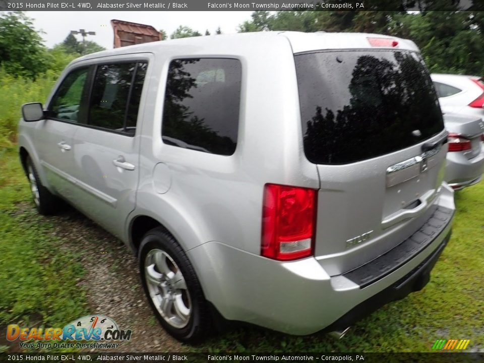2015 Honda Pilot EX-L 4WD Alabaster Silver Metallic / Black Photo #2