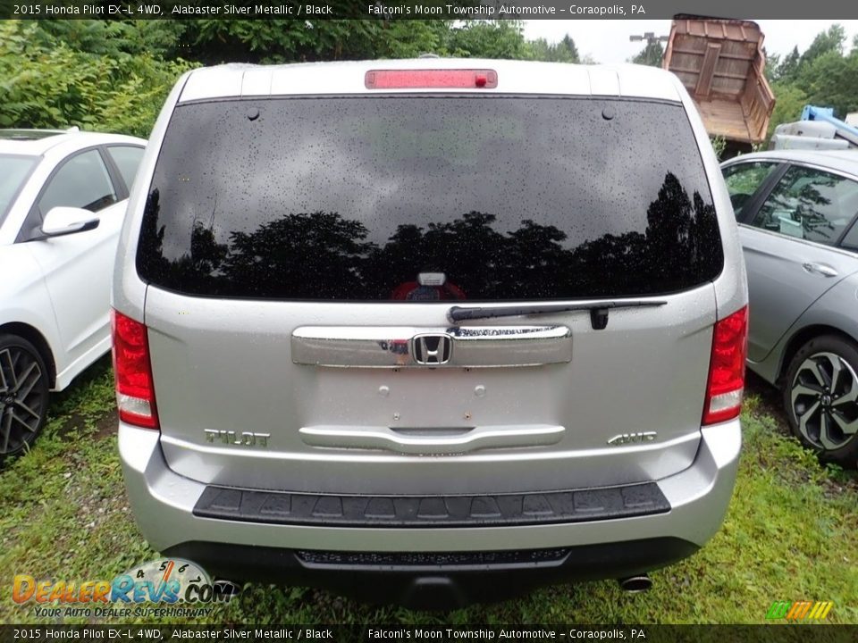 2015 Honda Pilot EX-L 4WD Alabaster Silver Metallic / Black Photo #3