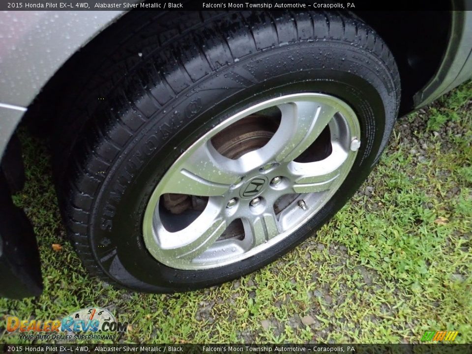 2015 Honda Pilot EX-L 4WD Alabaster Silver Metallic / Black Photo #5