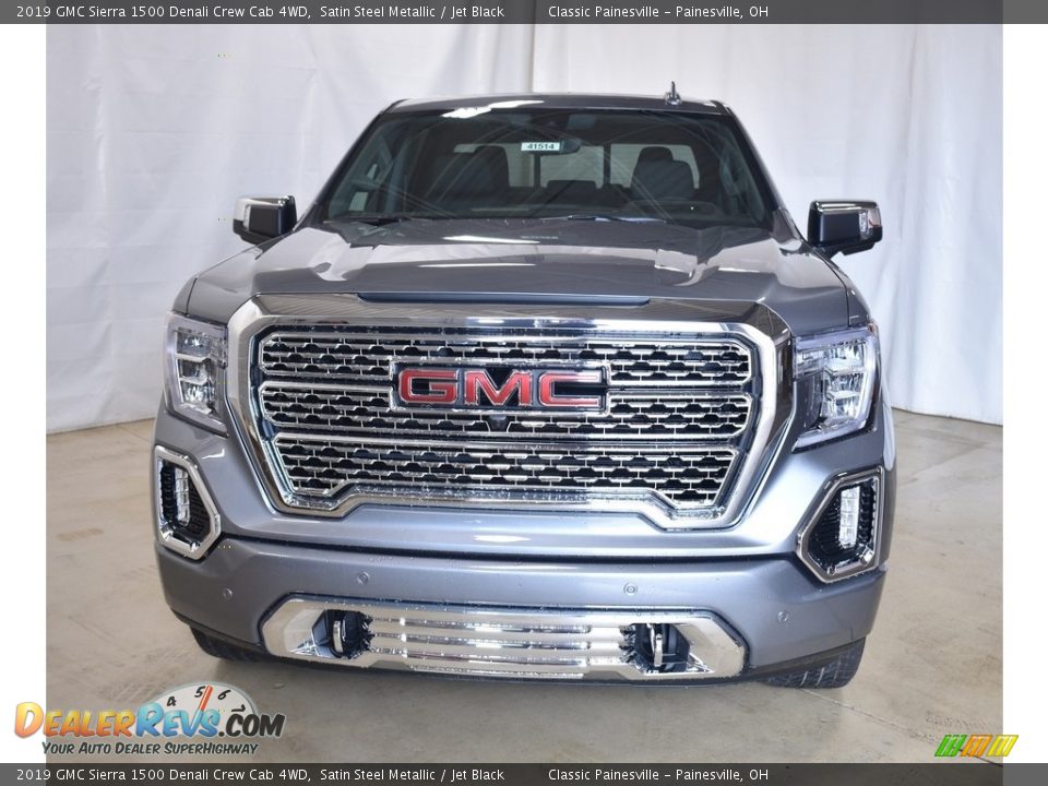 2019 GMC Sierra 1500 Denali Crew Cab 4WD Satin Steel Metallic / Jet Black Photo #4