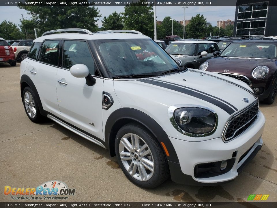 2019 Mini Countryman Cooper S All4 Light White / Chesterfield British Oak Photo #1