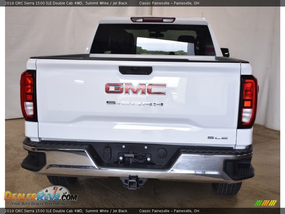 2019 GMC Sierra 1500 SLE Double Cab 4WD Summit White / Jet Black Photo #3