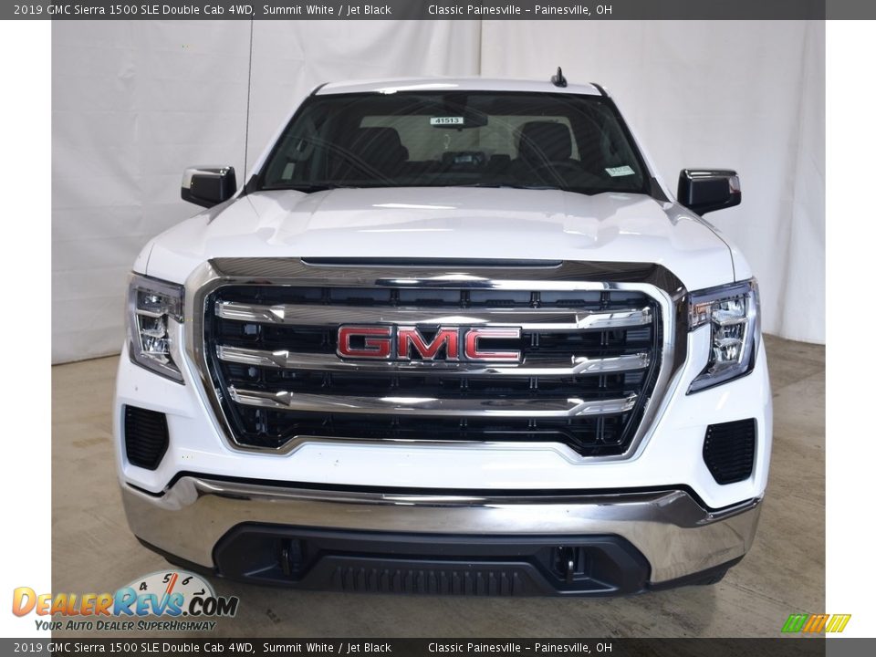 2019 GMC Sierra 1500 SLE Double Cab 4WD Summit White / Jet Black Photo #4