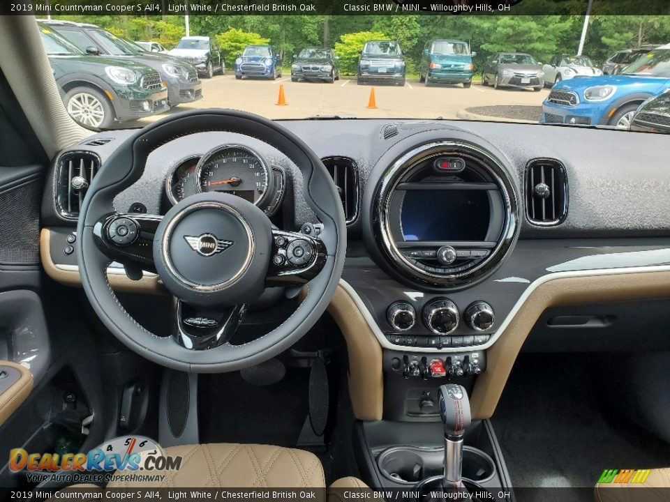 2019 Mini Countryman Cooper S All4 Light White / Chesterfield British Oak Photo #6