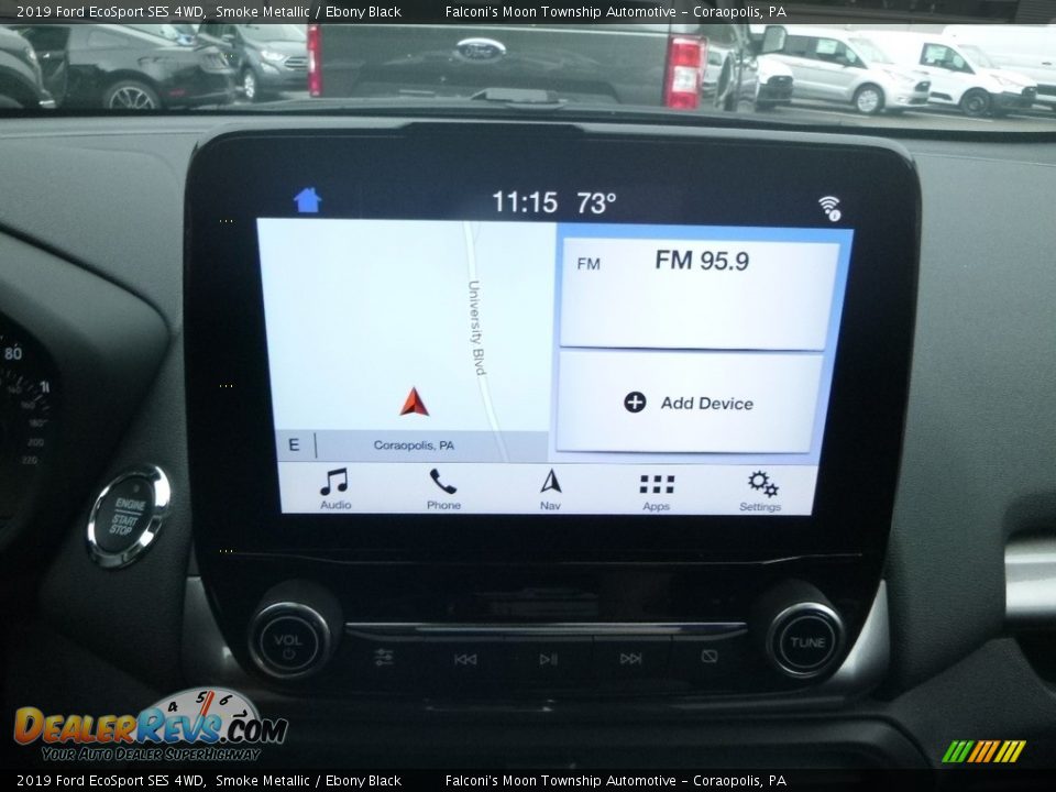 2019 Ford EcoSport SES 4WD Smoke Metallic / Ebony Black Photo #14