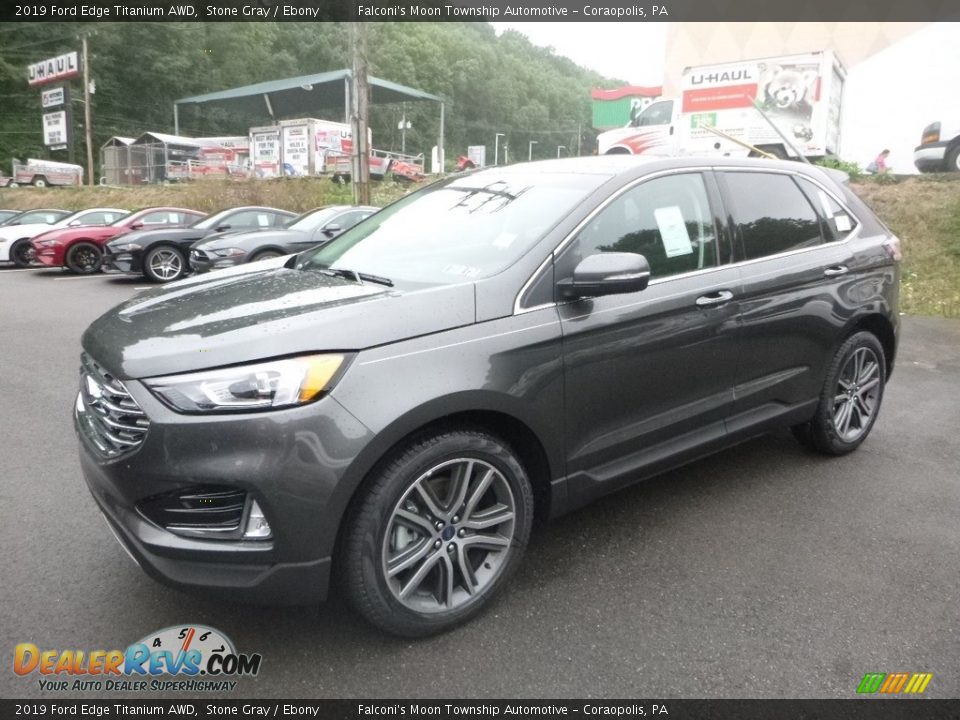 2019 Ford Edge Titanium AWD Stone Gray / Ebony Photo #5