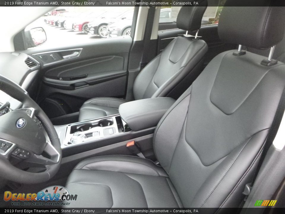 2019 Ford Edge Titanium AWD Stone Gray / Ebony Photo #10