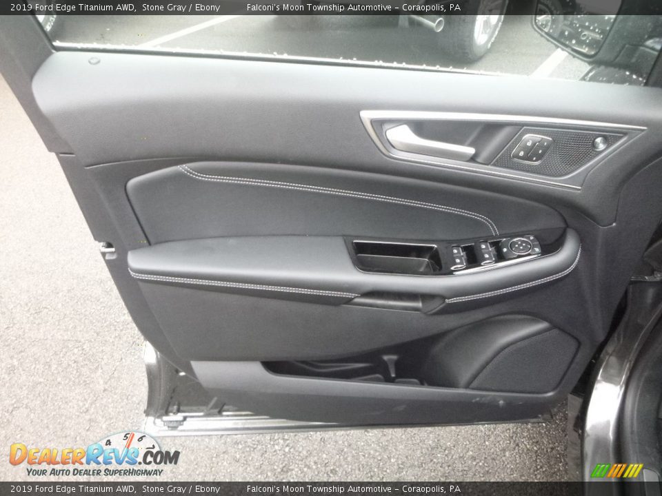 2019 Ford Edge Titanium AWD Stone Gray / Ebony Photo #11
