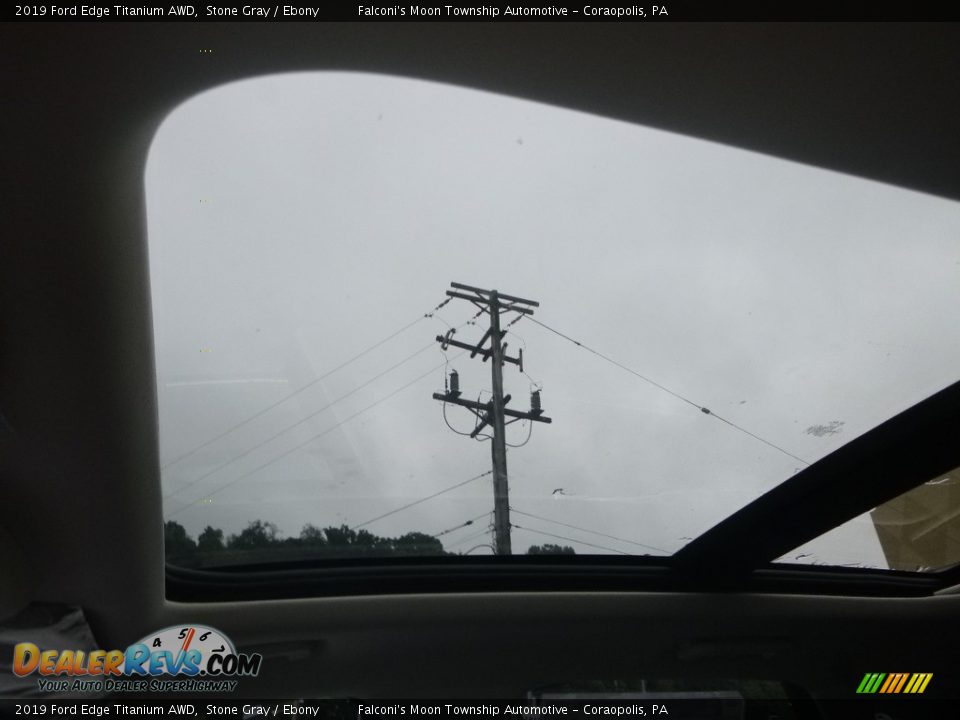 2019 Ford Edge Titanium AWD Stone Gray / Ebony Photo #13