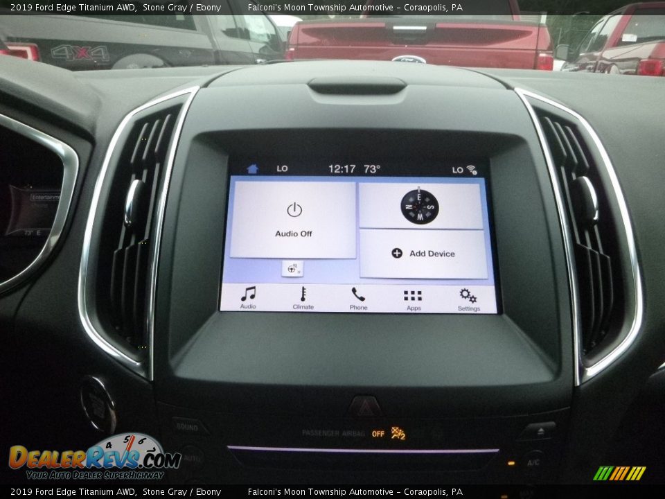2019 Ford Edge Titanium AWD Stone Gray / Ebony Photo #14