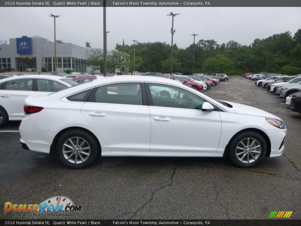 2019 Hyundai Sonata SE Quartz White Pearl / Black Photo #1