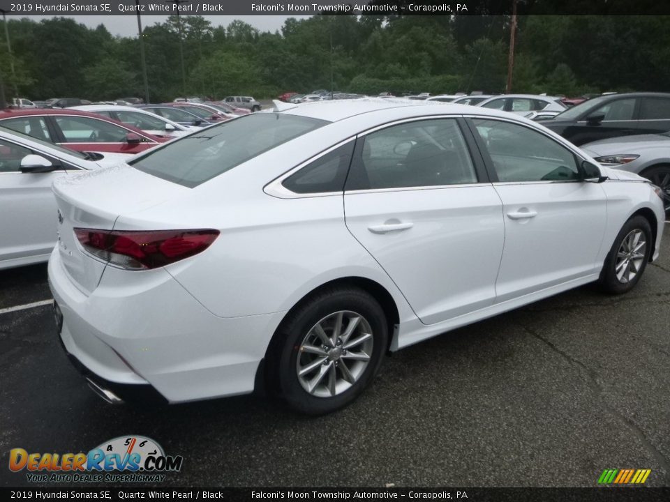 2019 Hyundai Sonata SE Quartz White Pearl / Black Photo #2