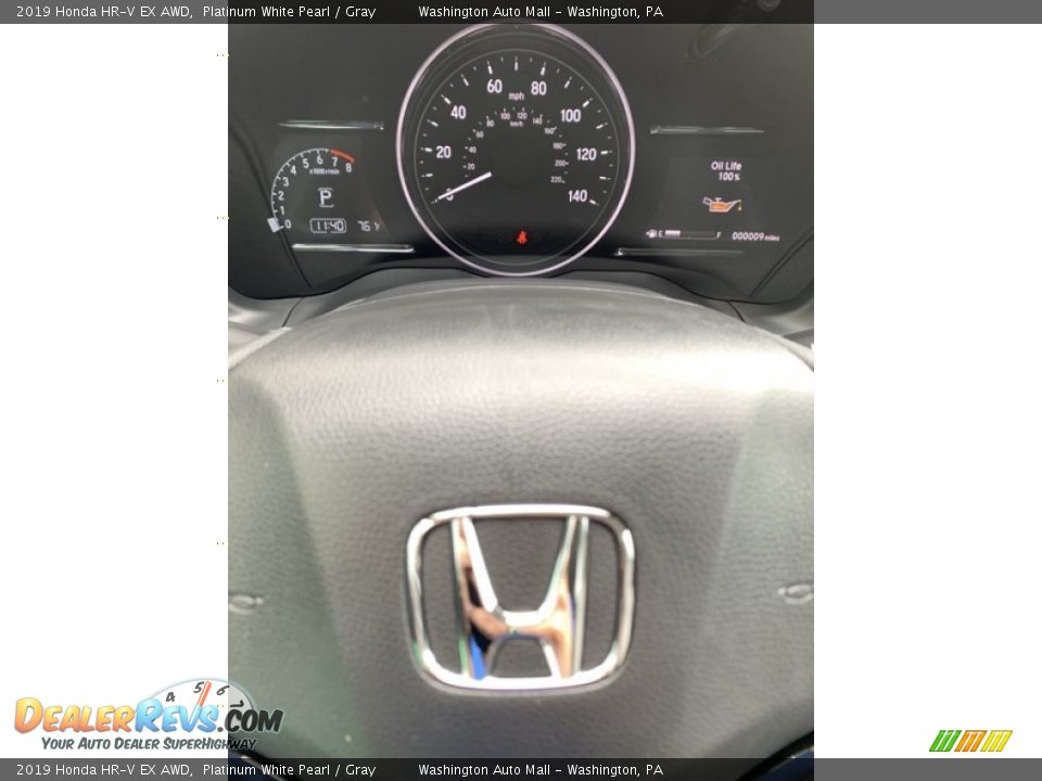 2019 Honda HR-V EX AWD Platinum White Pearl / Gray Photo #31