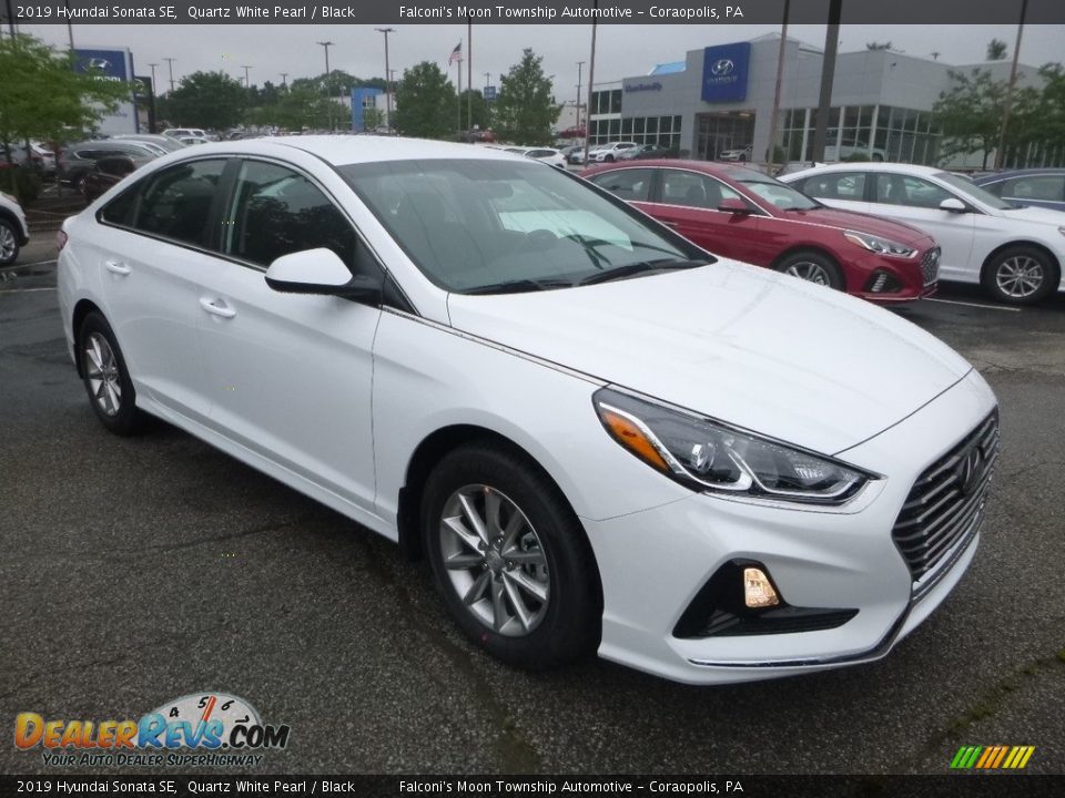 2019 Hyundai Sonata SE Quartz White Pearl / Black Photo #3
