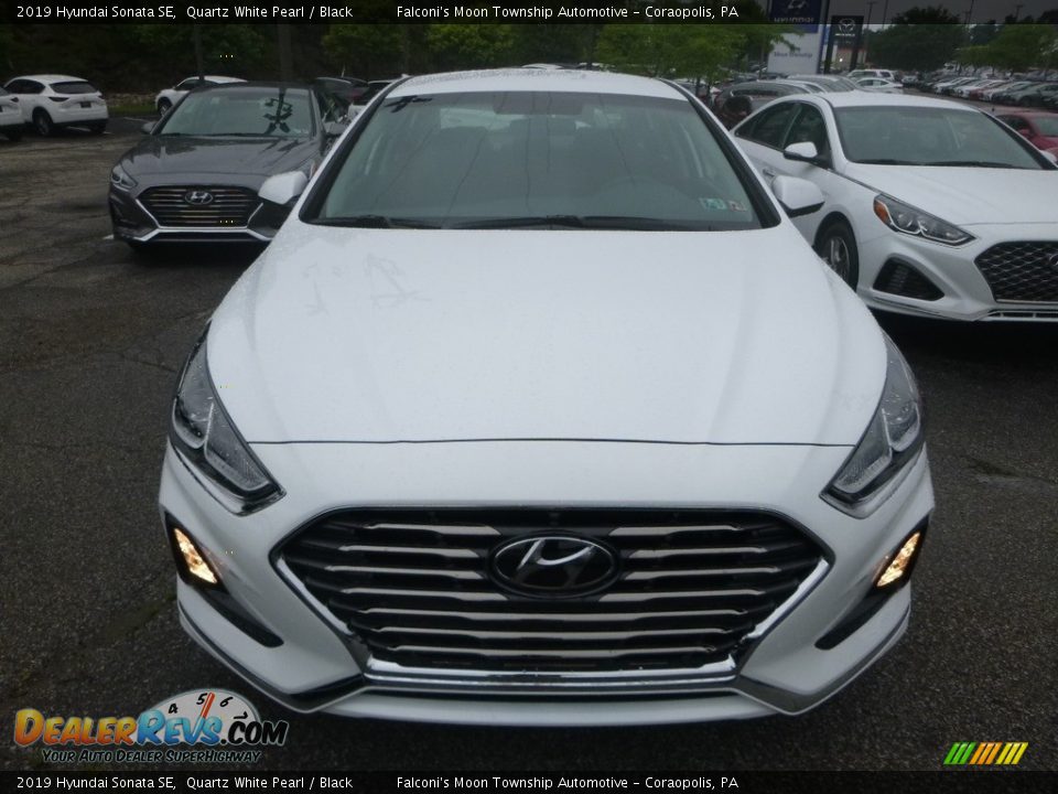 2019 Hyundai Sonata SE Quartz White Pearl / Black Photo #4