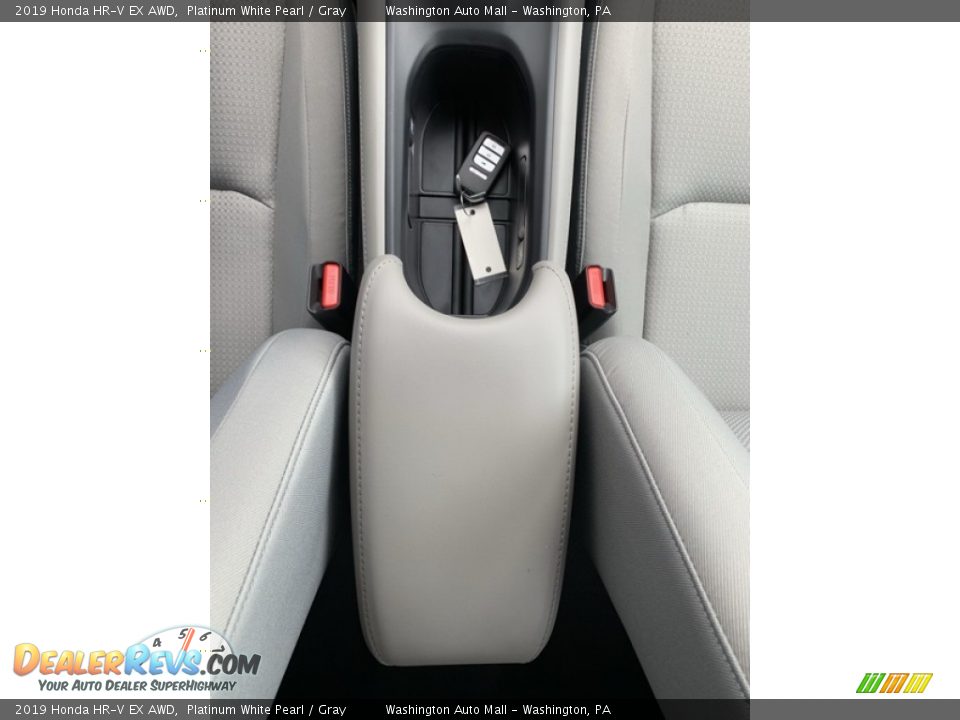 2019 Honda HR-V EX AWD Platinum White Pearl / Gray Photo #35