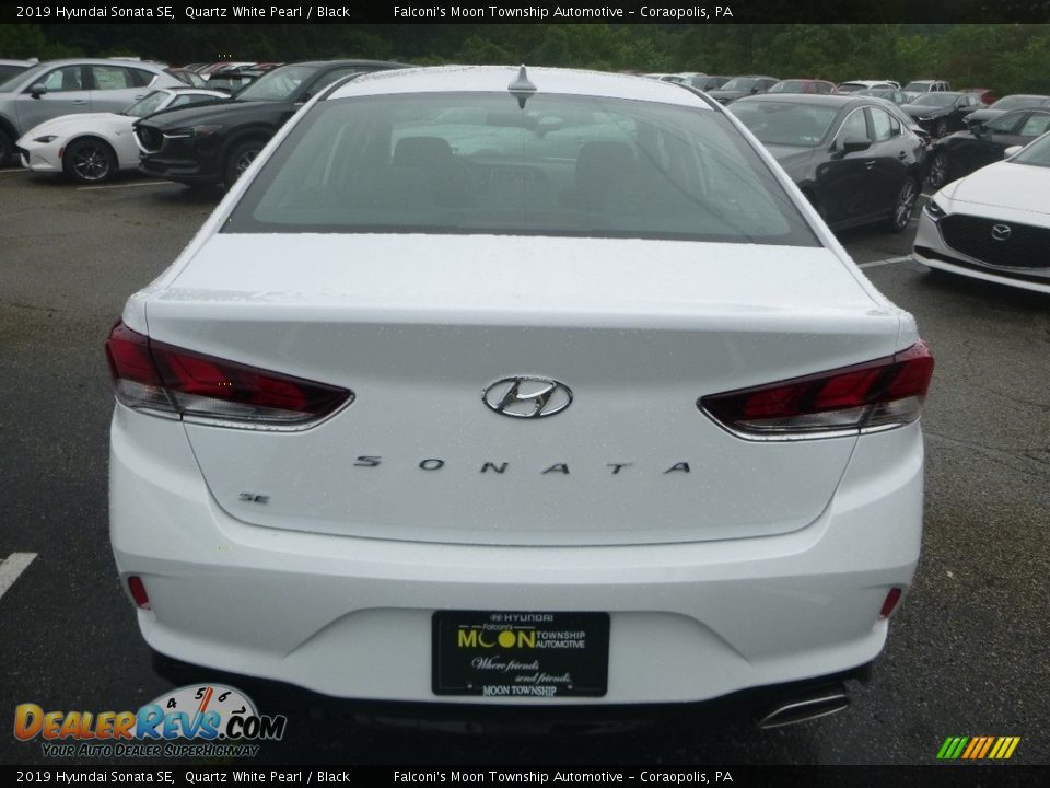2019 Hyundai Sonata SE Quartz White Pearl / Black Photo #7