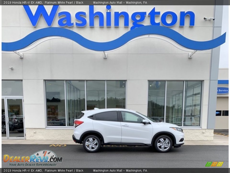 2019 Honda HR-V EX AWD Platinum White Pearl / Black Photo #1