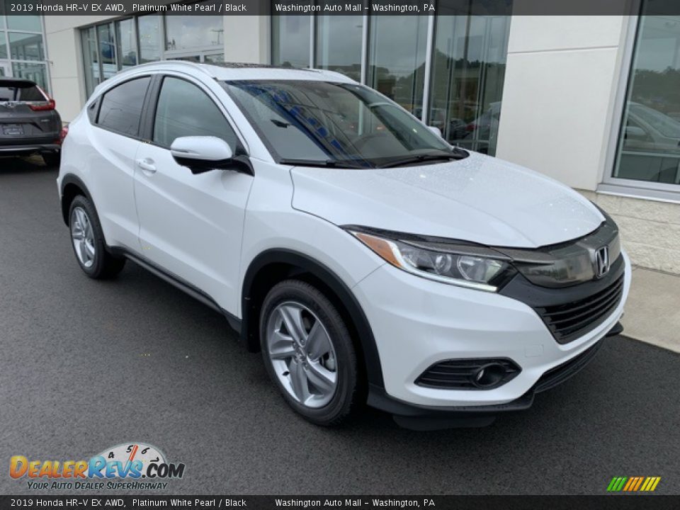 2019 Honda HR-V EX AWD Platinum White Pearl / Black Photo #2