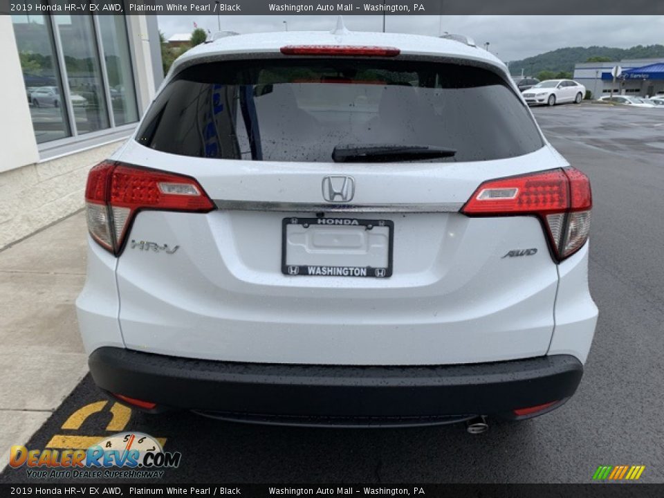 2019 Honda HR-V EX AWD Platinum White Pearl / Black Photo #6