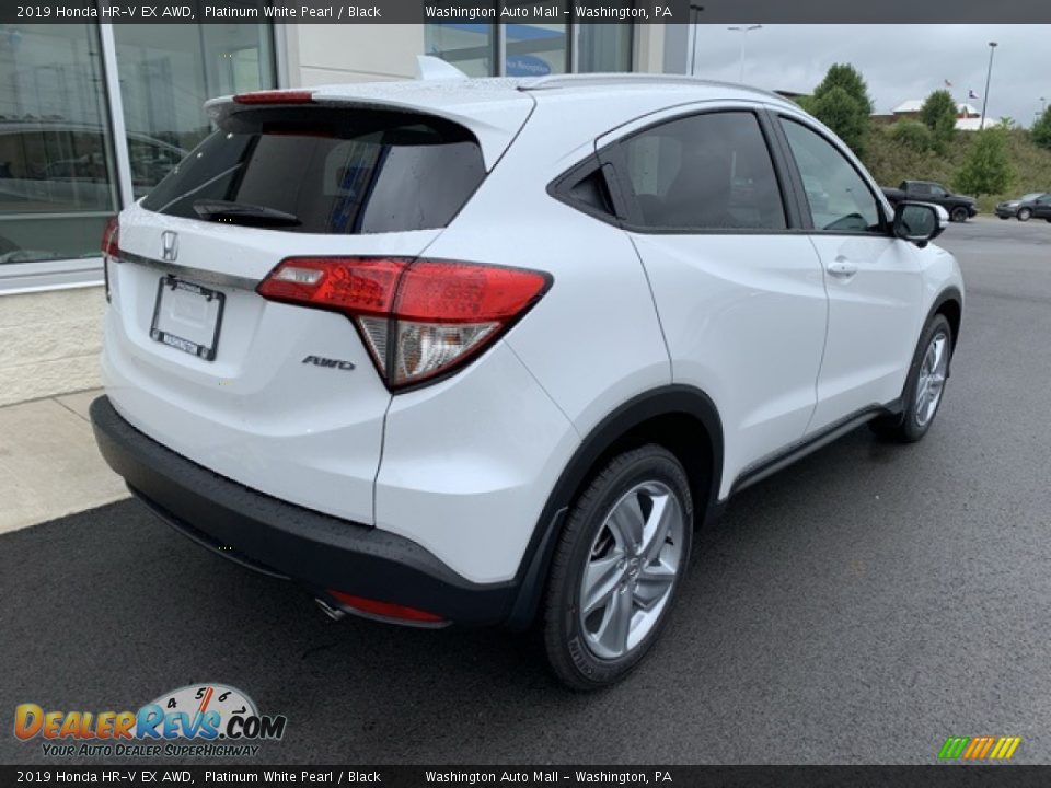 2019 Honda HR-V EX AWD Platinum White Pearl / Black Photo #7