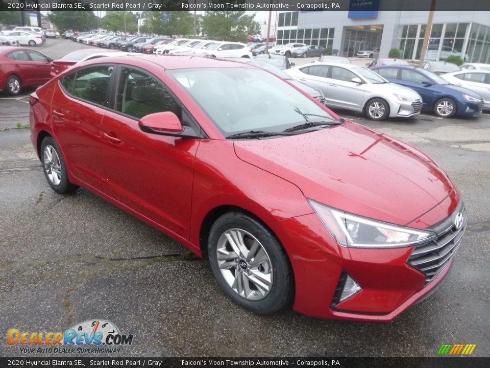 2020 Hyundai Elantra SEL Scarlet Red Pearl / Gray Photo #3